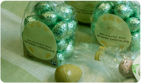 SMÅ PÅSKEÆG FRA DIVINE CHOCOLATE.